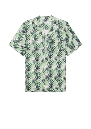 onia Convertible Camp Shirt in Green. Size M, S.