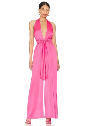 Nookie Utopia Jumpsuit in Pink. Size M, S, XS.