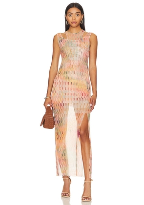 MISA Los Angeles Fernanda Dress in Tan. Size M, XL.