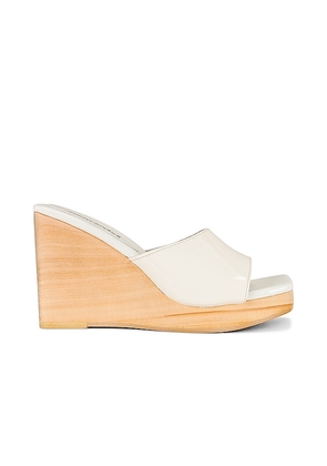 Jeffrey Campbell Simona Wedge in White. Size 9, 9.5.