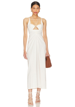 NBD Mallie Maxi Dress in Ivory. Size M, S, XL, XS.