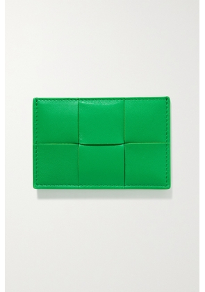 Bottega Veneta - Cassette Intrecciato Leather Cardholder - Green - One size