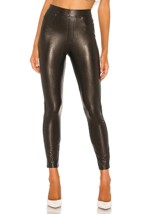 SPANX Like Leather Skinny Pant in Black. Size M.