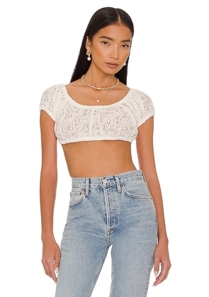 Tularosa Guinevere Crop Top in Ivory. Size XL.
