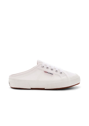 Superga Slip On Sneaker in White. Size 5.5, 6, 6.5, 7, 8, 8.5, 9.
