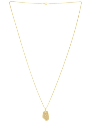 The Dan Life Iced Pop Yellow Gold Necklace in Metallic Gold.
