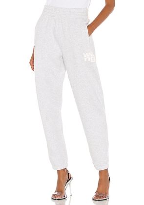 Alexander Wang Foundation Terry Classic Sweatpant in Grey. Size L, S, XL, XS.