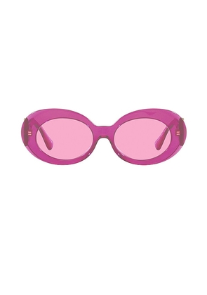 VERSACE Rock Icons Oval in Fuchsia.