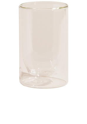 YIELD Double-wall Glass 12oz Set In Clear in White.