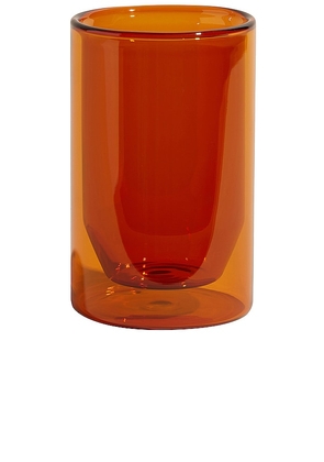 YIELD Double-wall Glass 12oz Set In Amber in Orange.