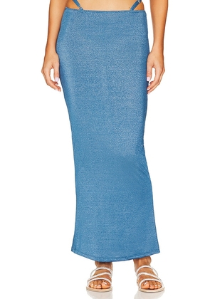 VDM Mimi Maxi Skirt in Blue. Size M, S, XS.