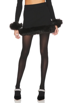 Show Me Your Mumu Fran Mini Skirt in Black. Size M, XL, XS.