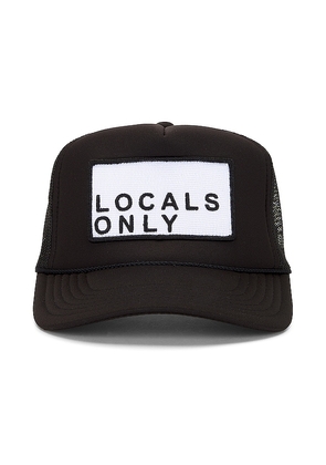 Friday Feelin Locals Only Hat in Black.