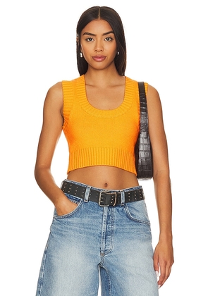 superdown Patricia Sweater Knit Top in Orange. Size M.