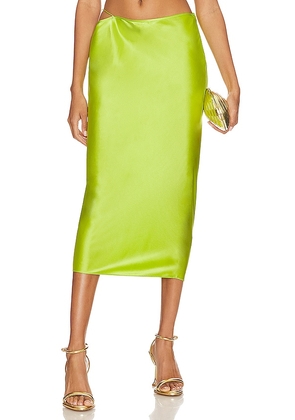 SER.O.YA Penina Skirt in Green. Size M, S, XXS.