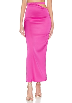 Camila Coelho Lilly Maxi Skirt in Pink. Size M.