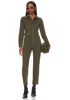Good American Fit For Success Jumpsuit in Army. Size 6, 7, 8.