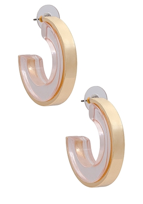 BaubleBar Viola Earrings in White.
