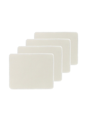 HAWKINS NEW YORK Essential Cotton Placemats Set Of 4 in Ivory.