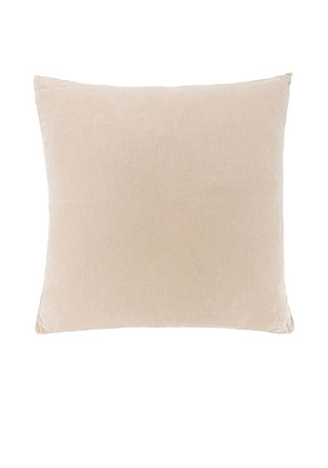HAWKINS NEW YORK Simple Linen Pillow in Beige.