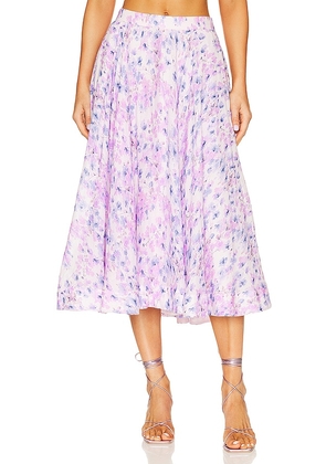 Bardot Mirabelle Midi Skirt in Lavender. Size 12, 6, 8.