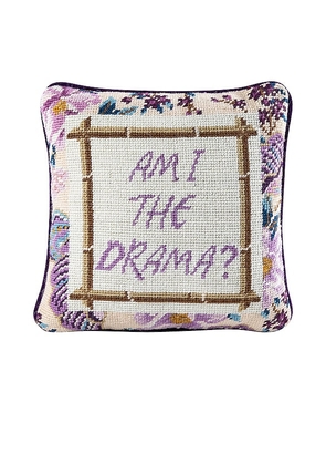 Furbish Studio Drama Needlepoint Pillow in Beauty: NA.