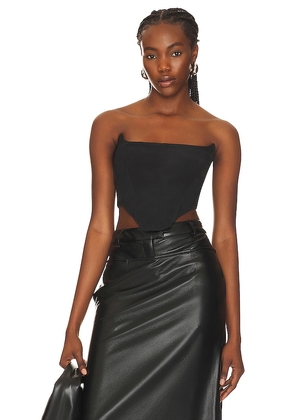 Bardot Platinum Corset Bustier in Black. Size 12, 2, 4, 6.