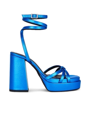 INTENTIONALLY BLANK x REVOLVE Detroit Platform Sandal in Blue. Size 11.