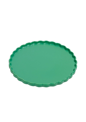 Fazeek Ceramic Side Plate Set of 2 in Dark Green.