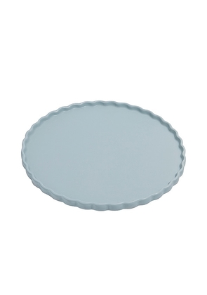 Fazeek Ceramic Dinner Plate Set of 2in Blue Grey in Blue.