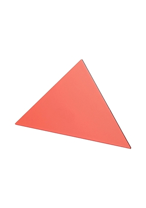 Block Design Triangle Geometric Photo Clip in Red.