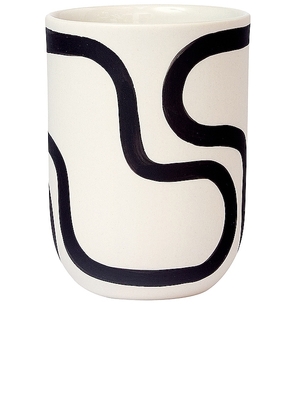 Franca NYC Coffee Cup in in Black, White.