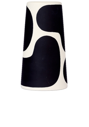 Franca NYC Small Pillar Vase in Black,White.