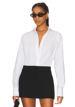 AEXAE Slim Fit Shirt in White. Size XL, XXS.