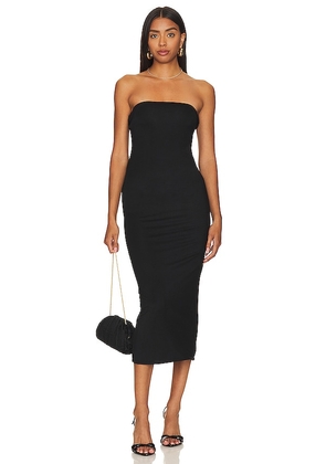 LPA Lorenza Column Midi Dress in Black. Size M, S, XS.