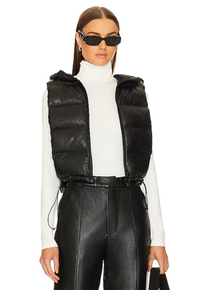 LAMARQUE Delma Puffer Vest in Black. Size XS/S.