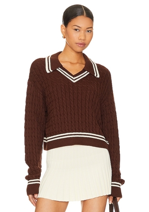 Lovers and Friends Eilir Sweater in Chocolate. Size M, S, XL, XS.