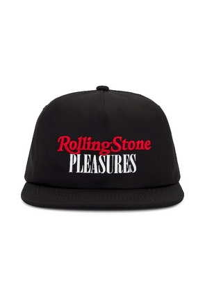 Pleasures Rolling Stone Hat in Black.