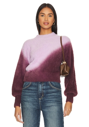 MINKPINK Nola Dip Dyed Sweater in Lavender. Size M, XS.