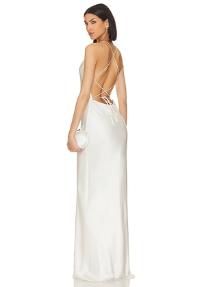 Stone Cold Fox x REVOLVE Gatsby Gown in White. Size M, XS.