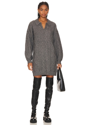 Steve Madden Debbie Sweater Dress in Grey. Size M, S, XL.
