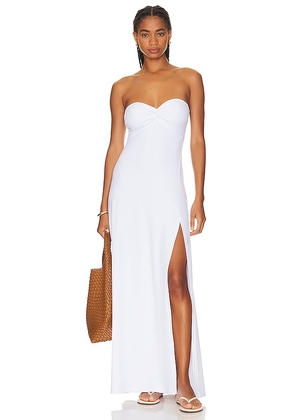 Susana Monaco Twist Front Dress in White. Size M, S, XL.