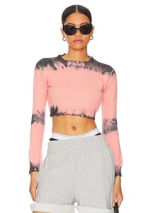 superdown Narelle Crop Sweater in Pink. Size M, S, XS.