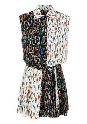 Gloria Coelho macaw-print shirt dress - Multicolour