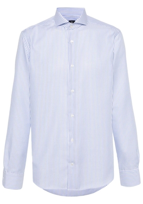 Boggi Milano vertical-stripe cotton shirt - White