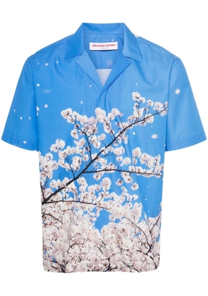 Orlebar Brown Maitan floral-print shirt - Blue