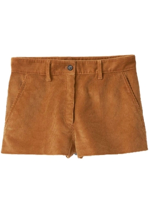 Miu Miu corduroy cotton shorts - Neutrals