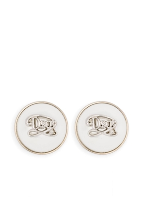 Dsquared2 logo-plaque clip-on earrings - Neutrals