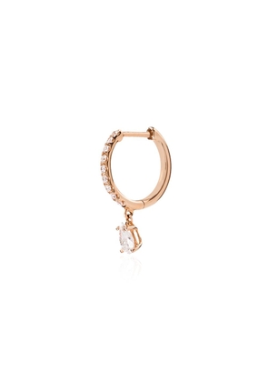 Anita Ko 18kt rose gold diamond hoop earring - Pink