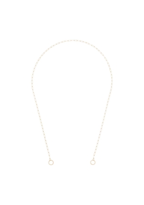 Marla Aaron 14kt yellow gold square link chain necklace